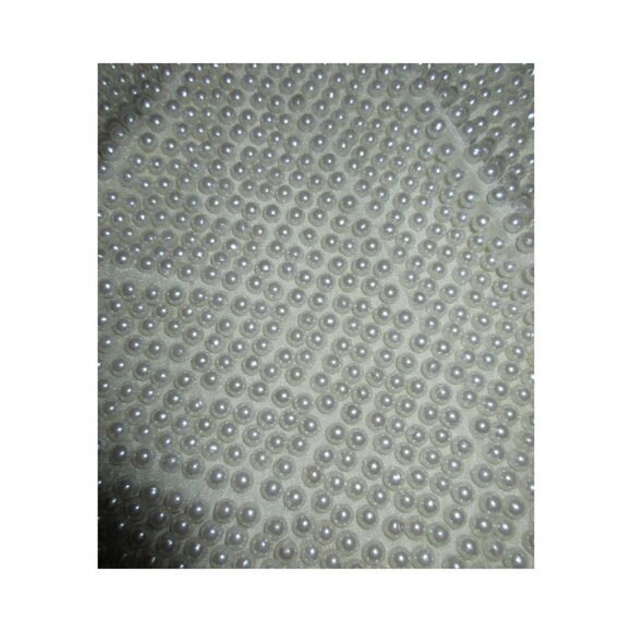 Vintage 80's VIE by Victoria Royal Mock Neck Pearl Beaded Top Hong Kong Size 12 - Picture 8 of 9